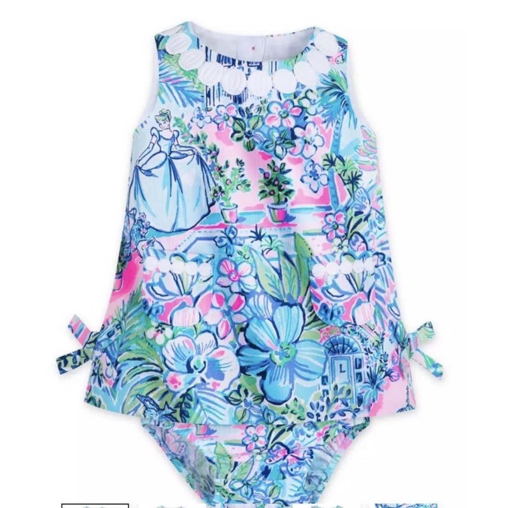 2025 Disney Parks Cinderella Dress LILLY PULITZER Baby Girls Castle Carriage